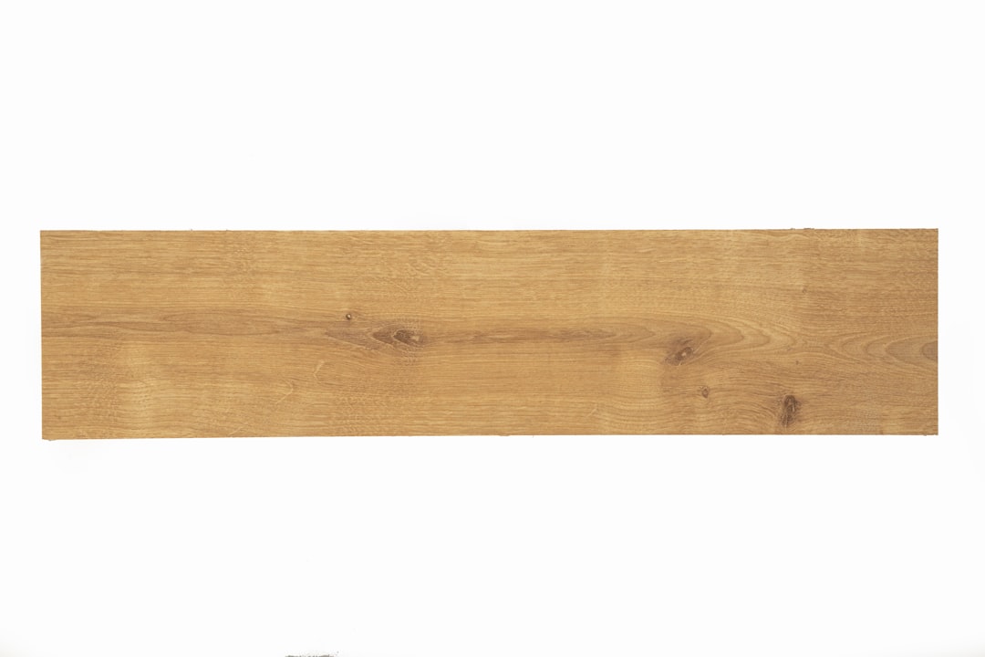 wooden board on white background